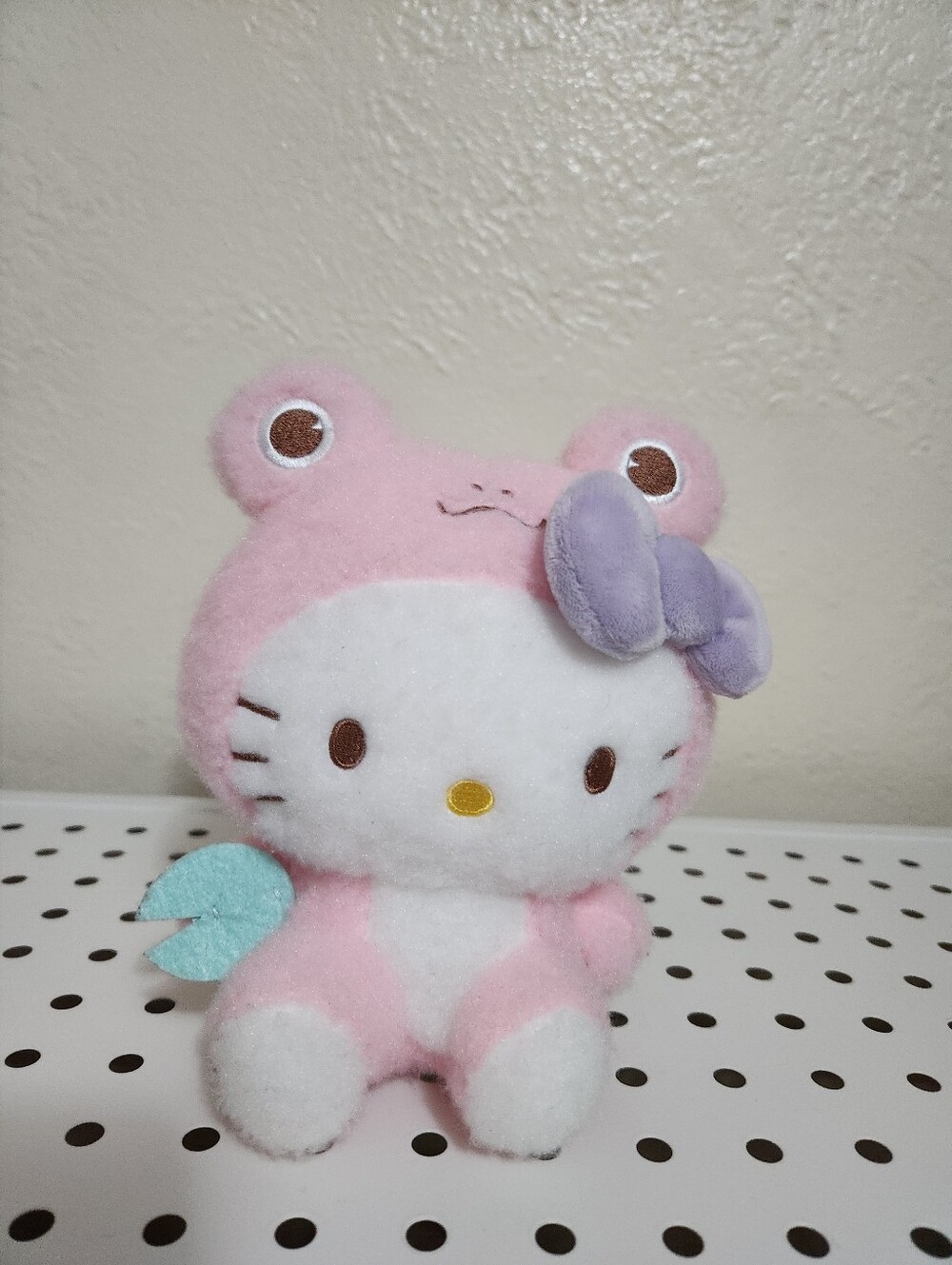 Hello Kitty Pink Frog Plush